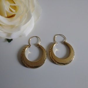 Earings (14 K Gold Plated Hoops)